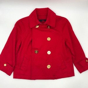 LAUREN Ralph Lauren Short Double Breasted Trench